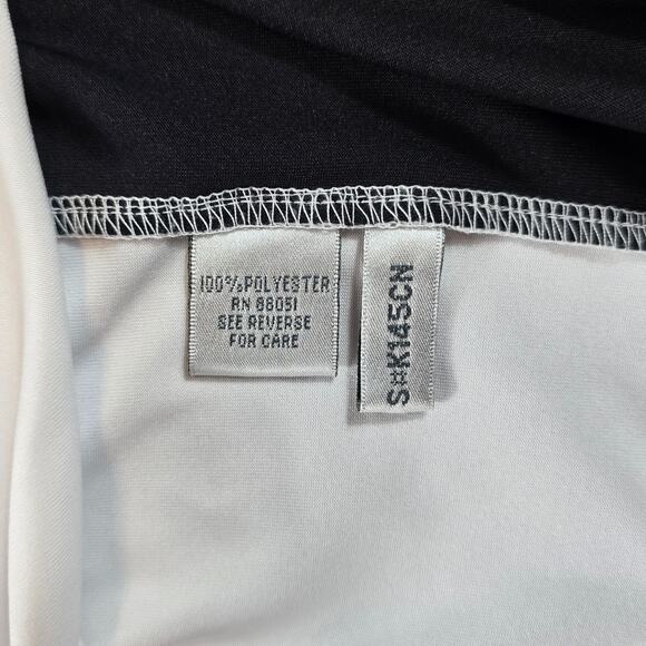 Tri-Mountain 2XL Mens Performance Tee White Black Quick Dry Athletic Gym Shirt - Picture 6 of 8